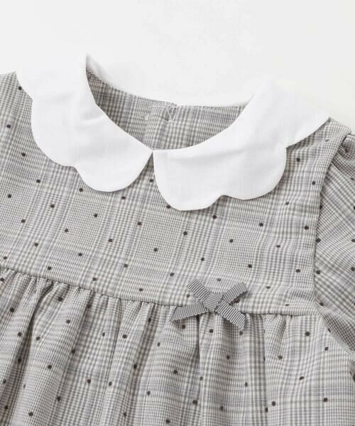 Tartine et Chocolat / タルティーヌ エ ショコラ ベビー・キッズウエア | 【日本製】【お揃い】チェックフロッキードットワンピースブルマ付きベビー(70~90cm) | 詳細6