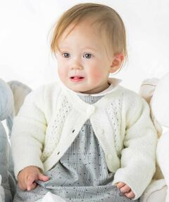 Tartine et Chocolat / タルティーヌ エ ショコラ ベビー・キッズウエア | 【お揃い】フロント編地の前ボタン長袖カーディガンベビー(70~90cm)