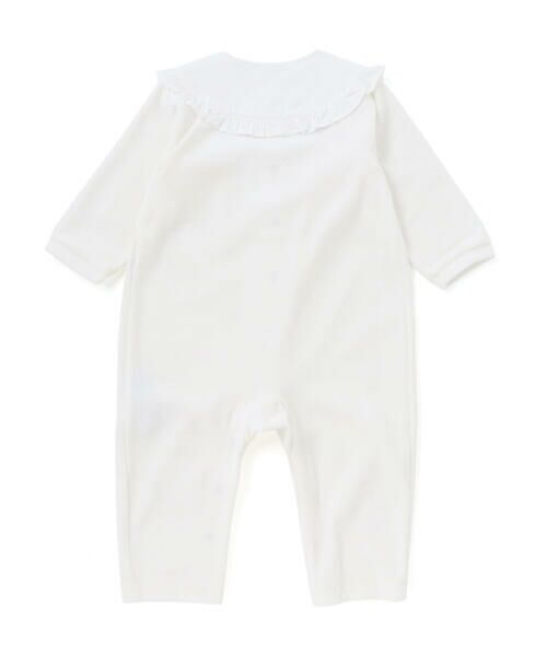 Tartine et Chocolat / タルティーヌ エ ショコラ ロンパース | 小花刺しゅうベロアフリルカバーオールベビー(70-80cm) | 詳細1