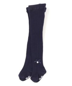 Tartine et Chocolat / タルティーヌ エ ショコラ ベビー・キッズウエア | 【日本製】【お揃い】リボンロゴチャーム付きタイツベビー(70-80cm)