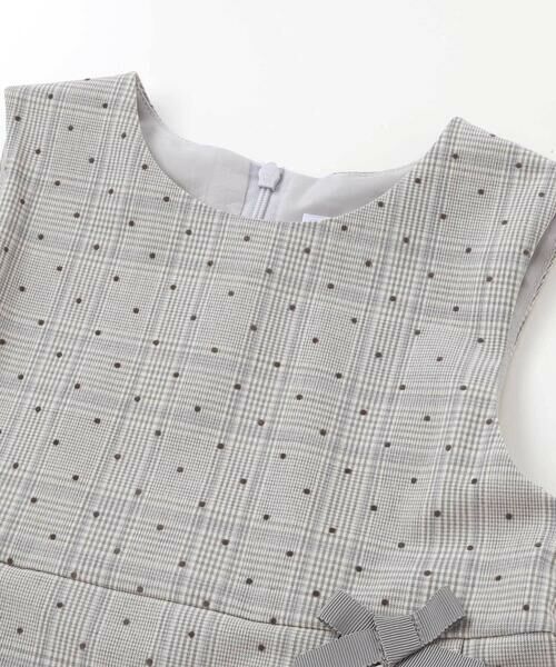 Tartine et Chocolat / タルティーヌ エ ショコラ ドレス | 【日本製】【お揃い】チェックフロッキードットジャンパースカート(90~140cm) | 詳細4