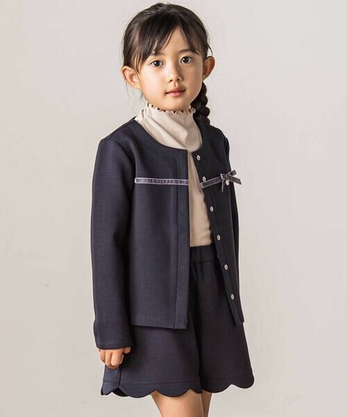 Tartine et Chocolat / タルティーヌ エ ショコラ カーディガン・ボレロ | 【お揃い】ポンチリボンカーディガン(100-140cm) | 詳細2