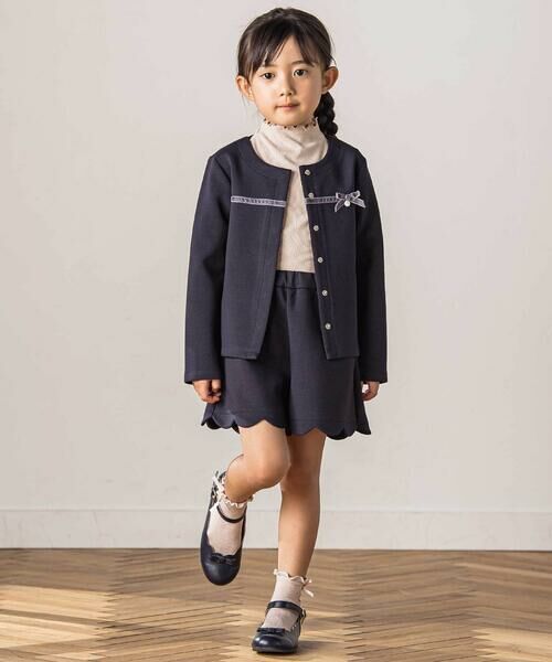 Tartine et Chocolat / タルティーヌ エ ショコラ カーディガン・ボレロ | 【お揃い】ポンチリボンカーディガン(100-140cm) | 詳細3