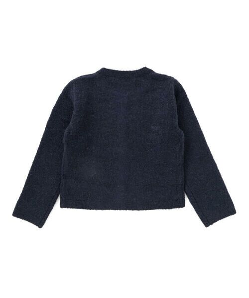 Tartine et Chocolat / タルティーヌ エ ショコラ カーディガン・ボレロ | 【お揃い】フロント編地の前ボタン長袖カーディガン(100~140cm) | 詳細8