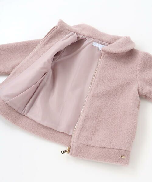 Tartine et Chocolat / タルティーヌ エ ショコラ その他アウター | 丸襟シャギージャケット(90~140cm) | 詳細6