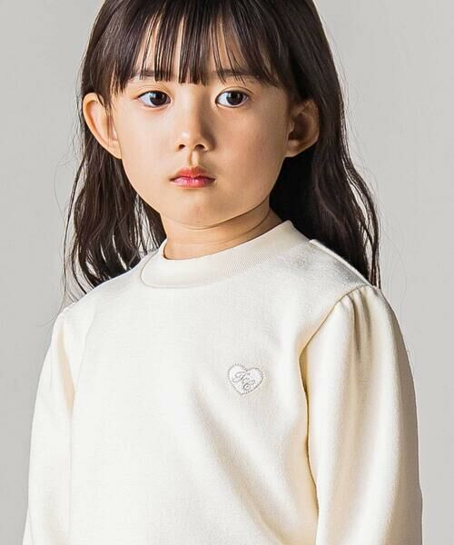 Tartine et Chocolat / タルティーヌ エ ショコラ スウェット | ハートロゴ刺しゅうパイルトレーナー(100-140cm) | 詳細2