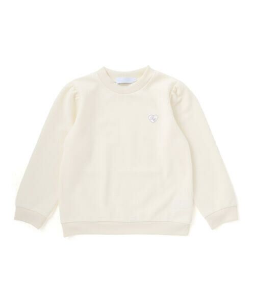 Tartine et Chocolat / タルティーヌ エ ショコラ スウェット | ハートロゴ刺しゅうパイルトレーナー(100-140cm) | 詳細3