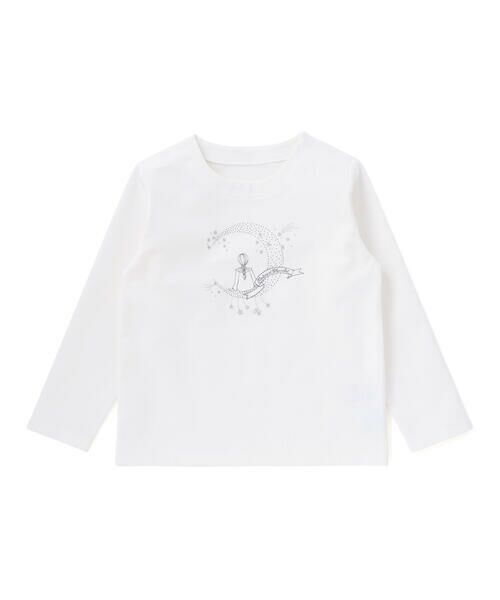 Tartine et Chocolat / タルティーヌ エ ショコラ スウェット | 星空お月さまプリント刺しゅう長袖トレーナー(90~140cm) | 詳細3