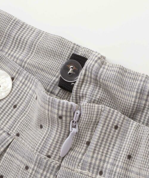 Tartine et Chocolat / タルティーヌ エ ショコラ ミニ・ひざ丈スカート | 【日本製】【お揃い】チェックフロッキードットスカート(100~140cm) | 詳細10