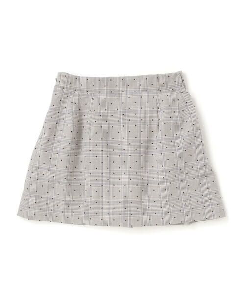 Tartine et Chocolat / タルティーヌ エ ショコラ ミニ・ひざ丈スカート | 【日本製】【お揃い】チェックフロッキードットスカート(100~140cm) | 詳細5