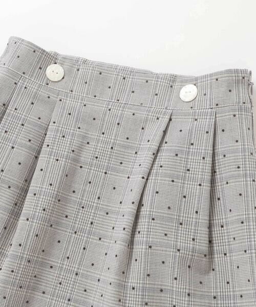 Tartine et Chocolat / タルティーヌ エ ショコラ ミニ・ひざ丈スカート | 【日本製】【お揃い】チェックフロッキードットスカート(100~140cm) | 詳細6