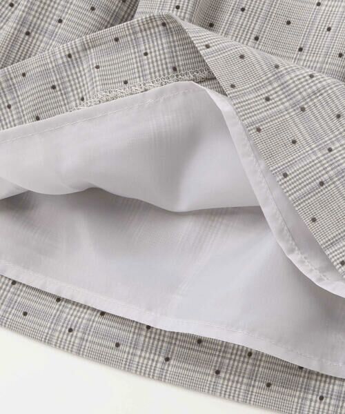 Tartine et Chocolat / タルティーヌ エ ショコラ ミニ・ひざ丈スカート | 【日本製】【お揃い】チェックフロッキードットスカート(100~140cm) | 詳細9