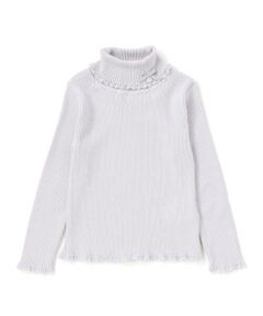 Tartine et Chocolat / タルティーヌ エ ショコラ ニット・セーター | 【日本製】ソフトコットンリボンタートルネックセーター(80~140cm)