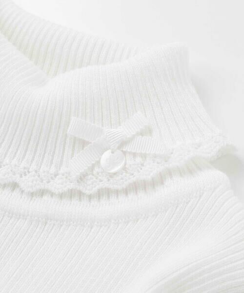 Tartine et Chocolat / タルティーヌ エ ショコラ ニット・セーター | 【日本製】ソフトコットンリボンタートルネックセーター(80~140cm) | 詳細3