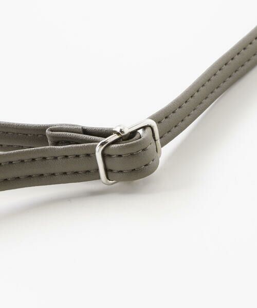 Tartine et Chocolat / タルティーヌ エ ショコラ ショルダーバッグ | ベルベットリボン付きファーポシェット | 詳細8