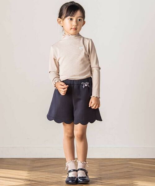 Tartine et Chocolat / タルティーヌ エ ショコラ Tシャツ | テレコハートワッペン刺しゅうTシャツ(100~140cm) | 詳細2