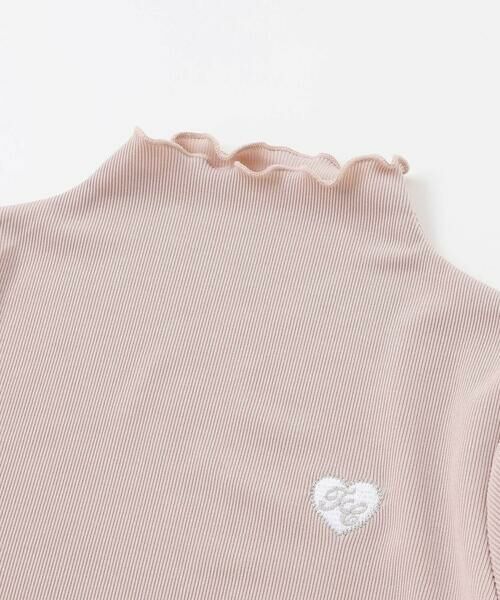 Tartine et Chocolat / タルティーヌ エ ショコラ Tシャツ | テレコハートワッペン刺しゅうTシャツ(100~140cm) | 詳細4