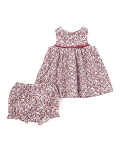 Tartine et Chocolat / タルティーヌ エ ショコラ ベビー・キッズウエア | 【日本製】【お揃い】リバティ(Leila)シャツコールワンピースブルマ付きベビー(70~90cm)