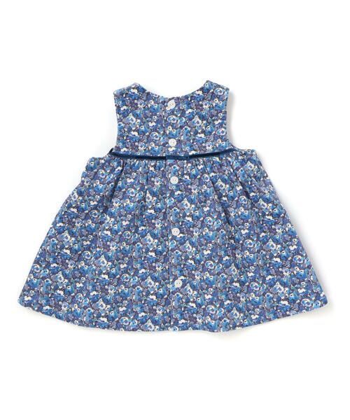 Tartine et Chocolat / タルティーヌ エ ショコラ ベビー・キッズウエア | 【日本製】【お揃い】リバティ(Leila)シャツコールワンピースブルマ付きベビー(70~90cm) | 詳細5