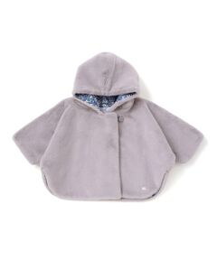 Tartine et Chocolat / タルティーヌ エ ショコラ ベビー・キッズウエア | 【お揃い】裏リバティ(Leila)フード付きマントベビー(70~90cm)