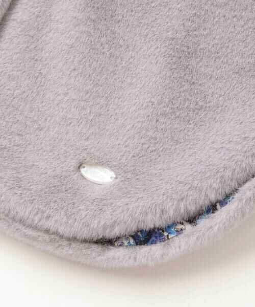 Tartine et Chocolat / タルティーヌ エ ショコラ ベビー・キッズウエア | 【お揃い】裏リバティ(Leila)フード付きマントベビー(70~90cm) | 詳細11