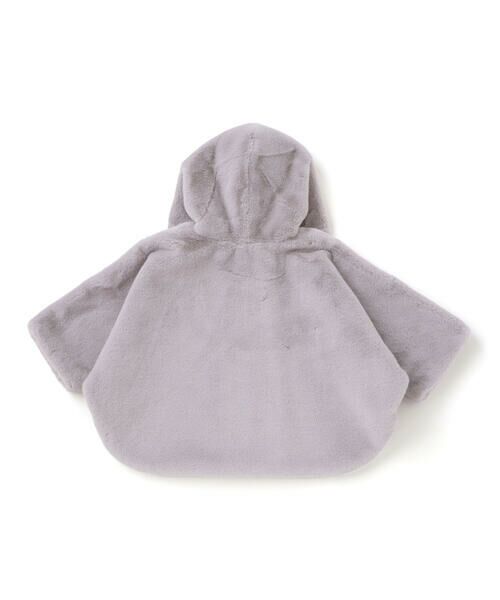 Tartine et Chocolat / タルティーヌ エ ショコラ ベビー・キッズウエア | 【お揃い】裏リバティ(Leila)フード付きマントベビー(70~90cm) | 詳細6