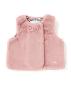 Tartine et Chocolat / タルティーヌ エ ショコラ ベビー・キッズウエア | 【お揃い】裏リバティ(Leila)ファーベストベビー(60~90cm)