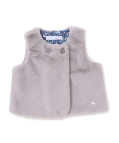 Tartine et Chocolat / タルティーヌ エ ショコラ ベビー・キッズウエア | 【お揃い】裏リバティ(Leila)ファーベストベビー(60~90cm)