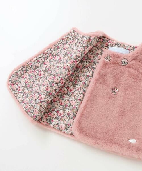 Tartine et Chocolat / タルティーヌ エ ショコラ ベビー・キッズウエア | 【お揃い】裏リバティ(Leila)ファーベストベビー(60~90cm) | 詳細5