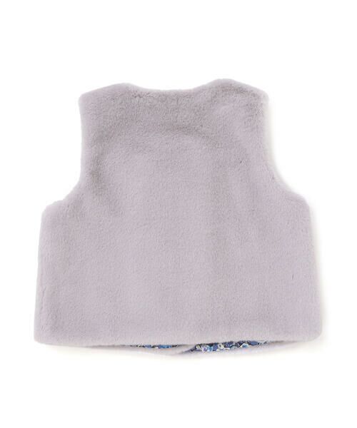 Tartine et Chocolat / タルティーヌ エ ショコラ ベビー・キッズウエア | 【お揃い】裏リバティ(Leila)ファーベストベビー(60~90cm) | 詳細9