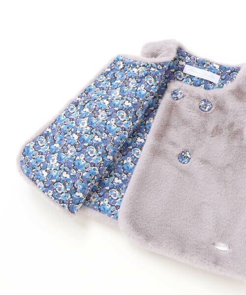 Tartine et Chocolat / タルティーヌ エ ショコラ ベビー・キッズウエア | 【お揃い】裏リバティ(Leila)ファーベストベビー(60~90cm) | 詳細10