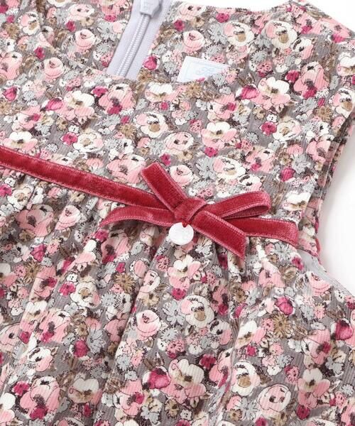 Tartine et Chocolat / タルティーヌ エ ショコラ ドレス | 【日本製】【お揃い】リバティ(Leila)シャツコールジャンパースカート(90~140cm) | 詳細6