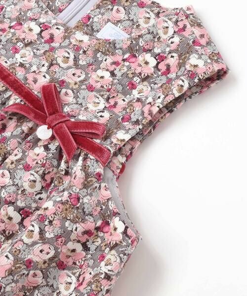 Tartine et Chocolat / タルティーヌ エ ショコラ ドレス | 【日本製】【お揃い】リバティ(Leila)シャツコールジャンパースカート(90~140cm) | 詳細7