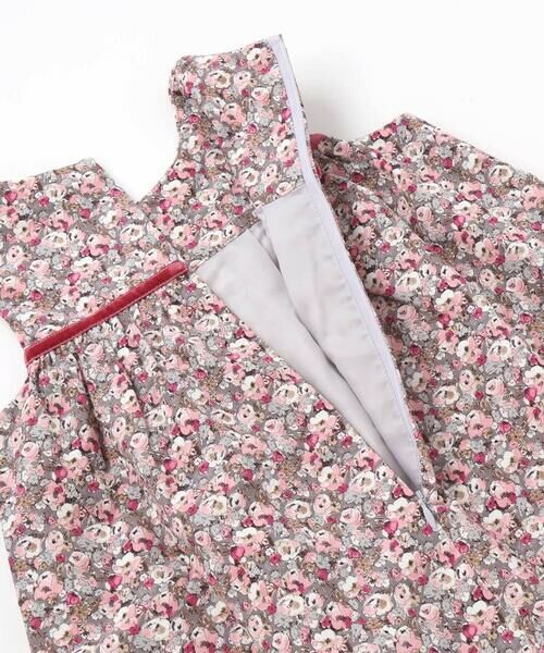 Tartine et Chocolat / タルティーヌ エ ショコラ ドレス | 【日本製】【お揃い】リバティ(Leila)シャツコールジャンパースカート(90~140cm) | 詳細9