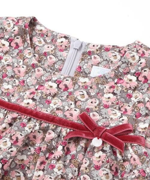 Tartine et Chocolat / タルティーヌ エ ショコラ ドレス | 【日本製】【お揃い】リバティ(Leila)シャツコールジャンパースカート(90~140cm) | 詳細5