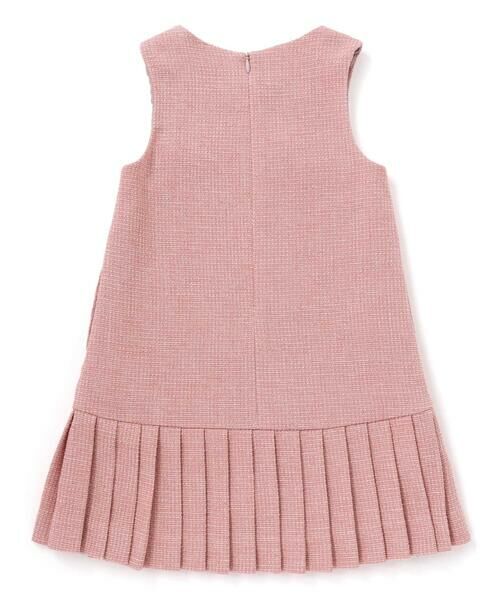 Tartine et Chocolat / タルティーヌ エ ショコラ ドレス | ラメツイードプリーツジャンパースカート(100~140cm) | 詳細1