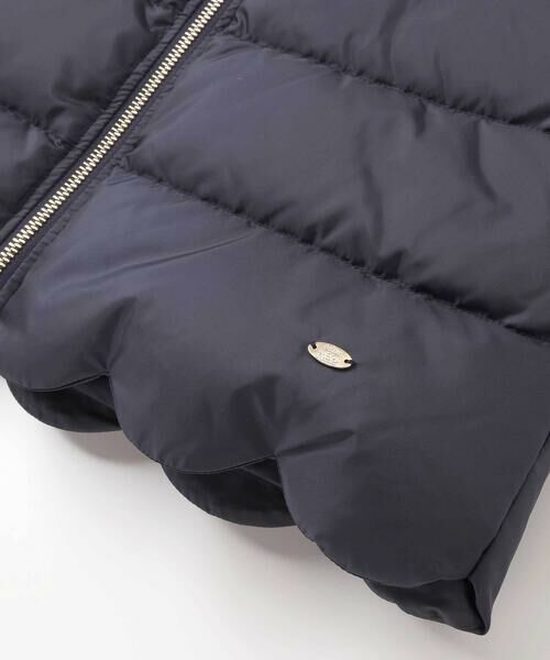 Tartine et Chocolat / タルティーヌ エ ショコラ その他アウター | スカラップタフタフード付きダウンコート(100~140cm) | 詳細10