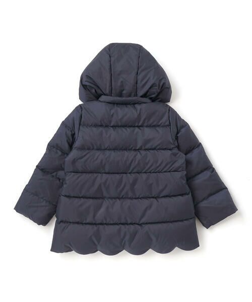 Tartine et Chocolat / タルティーヌ エ ショコラ その他アウター | スカラップタフタフード付きダウンコート(100~140cm) | 詳細4