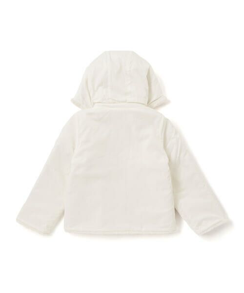 Tartine et Chocolat / タルティーヌ エ ショコラ その他アウター | タフタ×ファーリバーシブル2wayコート(90~140cm) | 詳細1