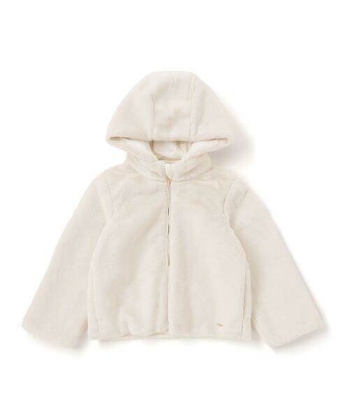 Tartine et Chocolat / タルティーヌ エ ショコラ その他アウター | タフタ×ファーリバーシブル2wayコート(90~140cm) | 詳細2