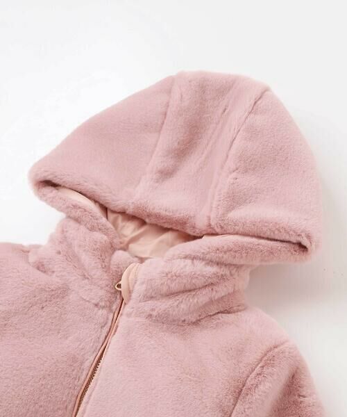 Tartine et Chocolat / タルティーヌ エ ショコラ その他アウター | タフタ×ファーリバーシブル2wayコート(90~140cm) | 詳細14