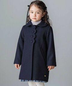 Tartine et Chocolat / タルティーヌ エ ショコラ その他アウター | スカラップビーバーウールコート(100~140cm)