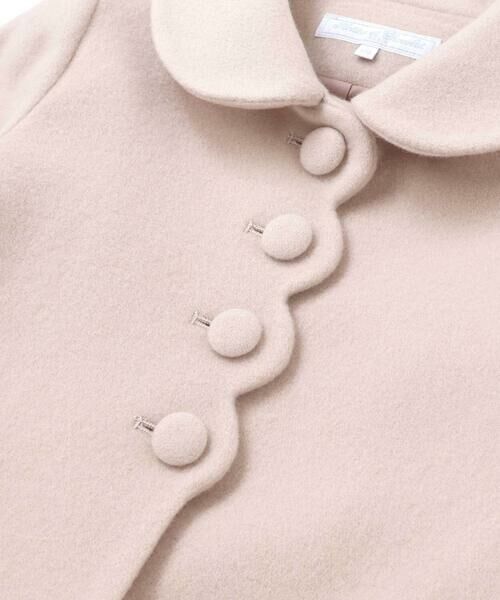 Tartine et Chocolat / タルティーヌ エ ショコラ その他アウター | スカラップビーバーウールコート(100~140cm) | 詳細10