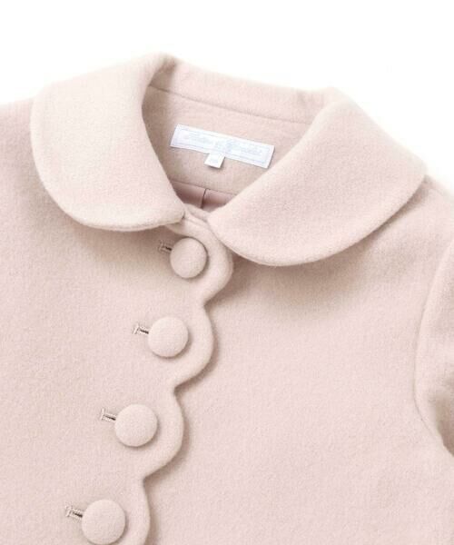 Tartine et Chocolat / タルティーヌ エ ショコラ その他アウター | スカラップビーバーウールコート(100~140cm) | 詳細9