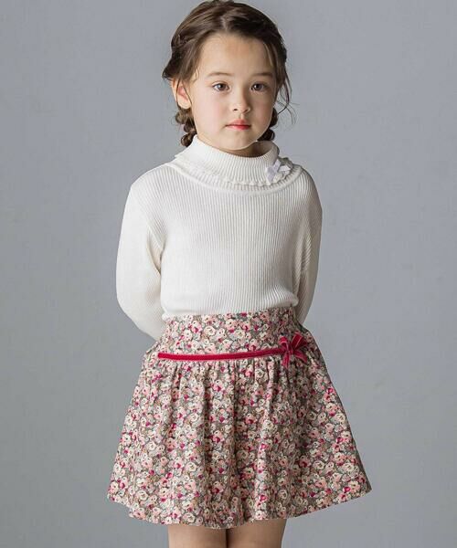 Tartine et Chocolat / タルティーヌ エ ショコラ その他パンツ | 【日本製】【お揃い】リバティ(Leila)シャツコールキュロット(90~140cm) | 詳細2