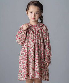 Tartine et Chocolat / タルティーヌ エ ショコラ ミニ丈・ひざ丈ワンピース | 【日本製】リバティタナローン(Coward)花柄ワンピース(90~140cm)