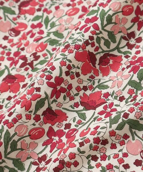 Tartine et Chocolat / タルティーヌ エ ショコラ ミニ丈・ひざ丈ワンピース | 【日本製】リバティタナローン(Coward)花柄ワンピース(90~140cm) | 詳細12