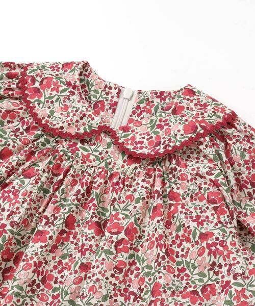 Tartine et Chocolat / タルティーヌ エ ショコラ ミニ丈・ひざ丈ワンピース | 【日本製】リバティタナローン(Coward)花柄ワンピース(90~140cm) | 詳細6