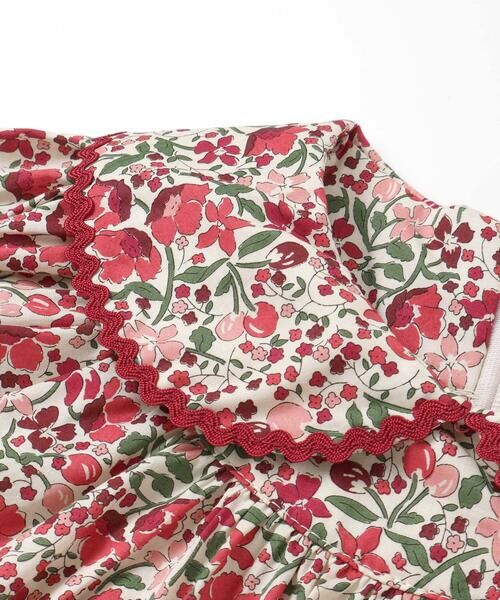 Tartine et Chocolat / タルティーヌ エ ショコラ ミニ丈・ひざ丈ワンピース | 【日本製】リバティタナローン(Coward)花柄ワンピース(90~140cm) | 詳細7