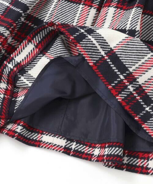 Tartine et Chocolat / タルティーヌ エ ショコラ ミニ丈・ひざ丈ワンピース | 【日本製】【お揃い】ウールチェックサイドリボン付きジャンパースカート(90~140cm) | 詳細16